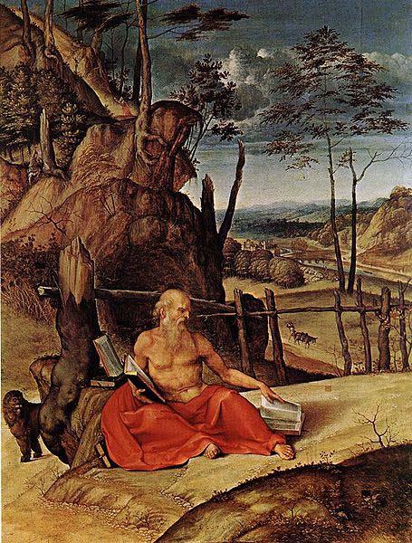 Lorenzo Lotto Penitent St Jerome oil painting picture